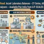 Precision Redefined: Aczet Laboratory Balances – CY Series, AXR Microbalances, MB Moisture Analyzers – Available Pan India from U.P. SCALES